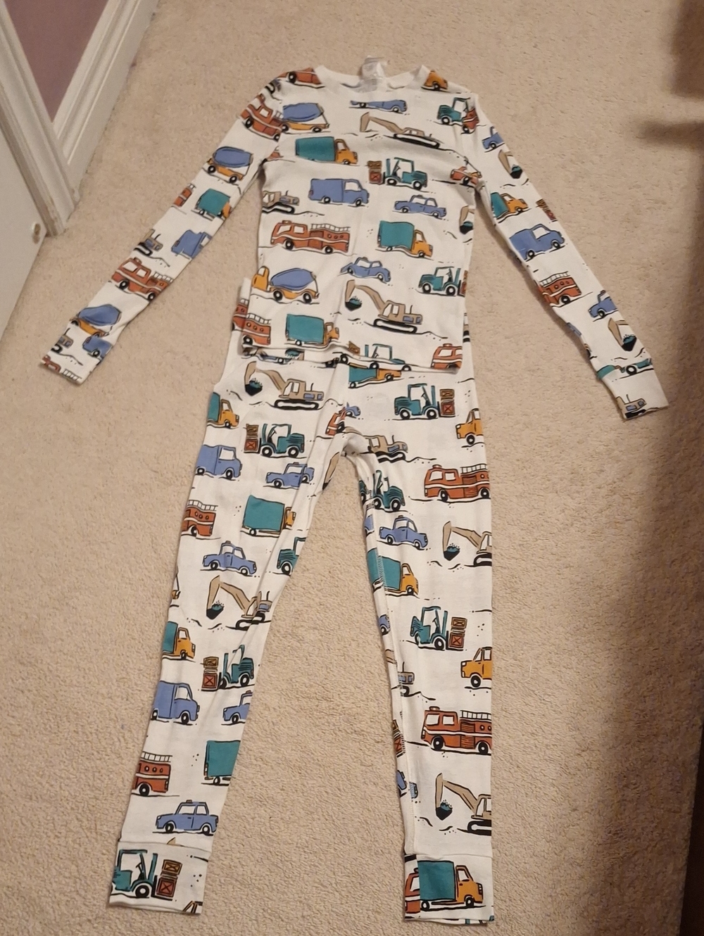 H&M Kids Snug Fit PJs Construction Vehicle Print (Brand New Without Tag)